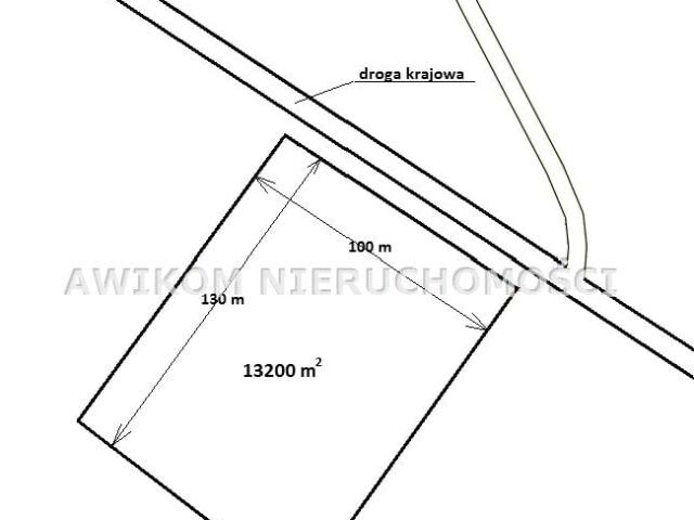 Działka 13 198 m², Klewków