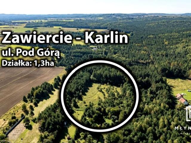 Działka 13 289 m², Zawiercie