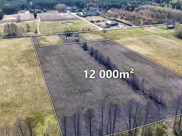 Działka 13 400 m2 z dostępem do drogi i mediów