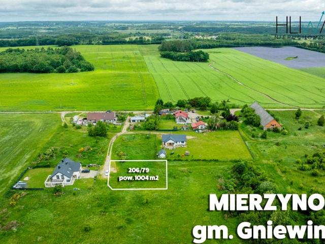 Działka 1 004 m², Mierzyno