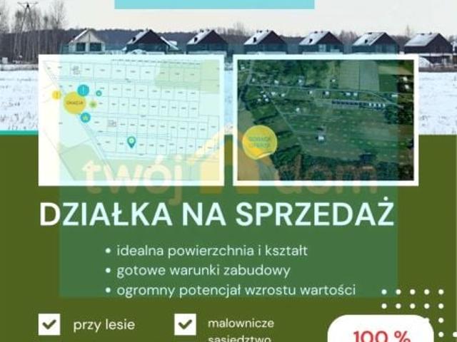 Działka 1 005 m², Skrybicze