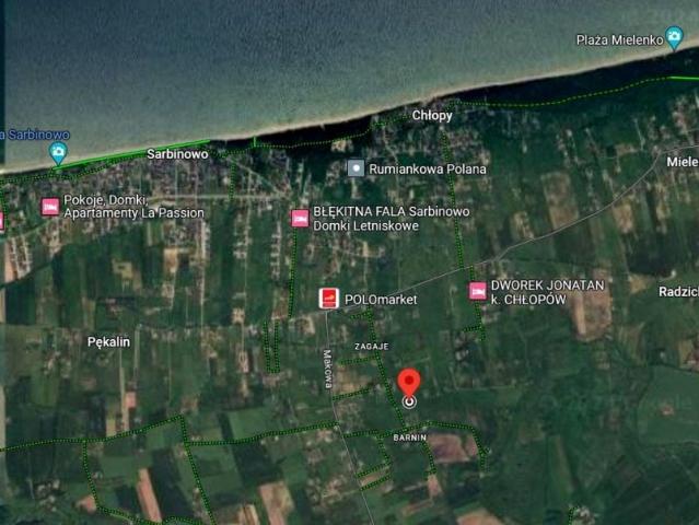 Działka 1 000 m², Będzinko