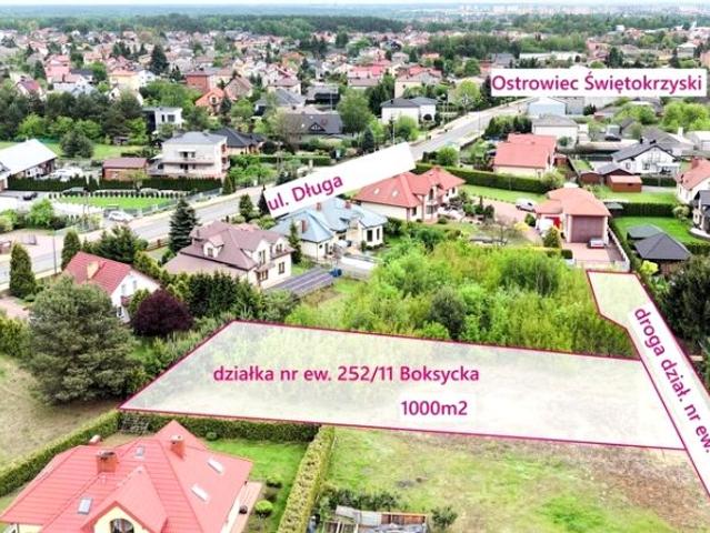 Działka 1 000 m², Boksycka