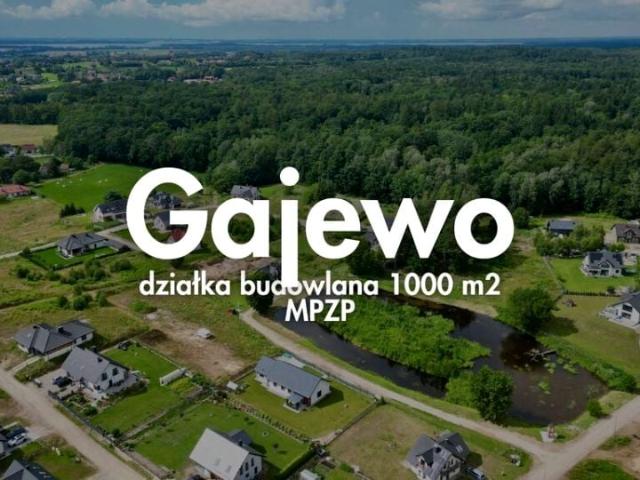 Działka 1 000 m², Gajewo
