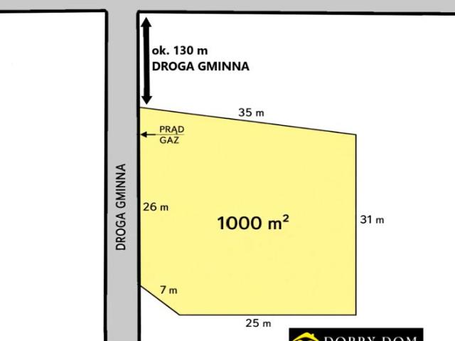 Działka 1 000 m², Grabówka