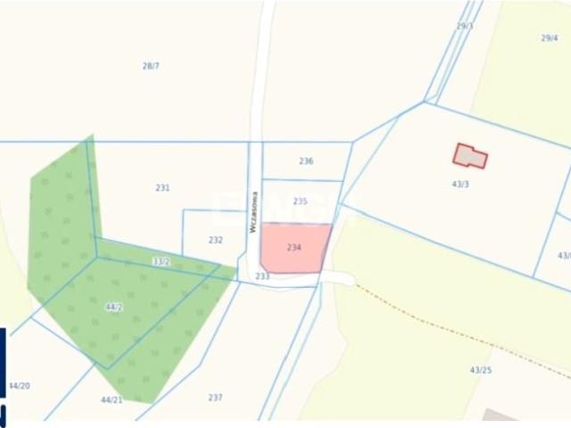 Działka 1 000 m², Łebieńska Huta