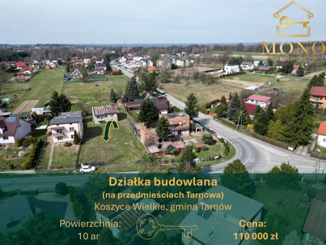 Działka 1 000 m², Koszyce Wielkie