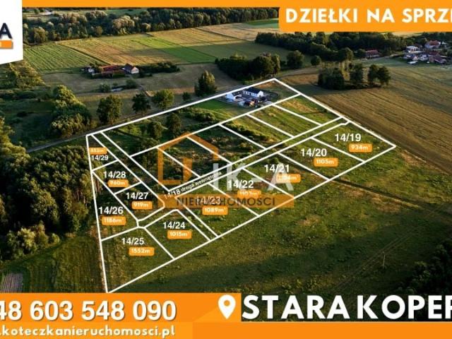 Działka 1 000 m², Stara Kopernia