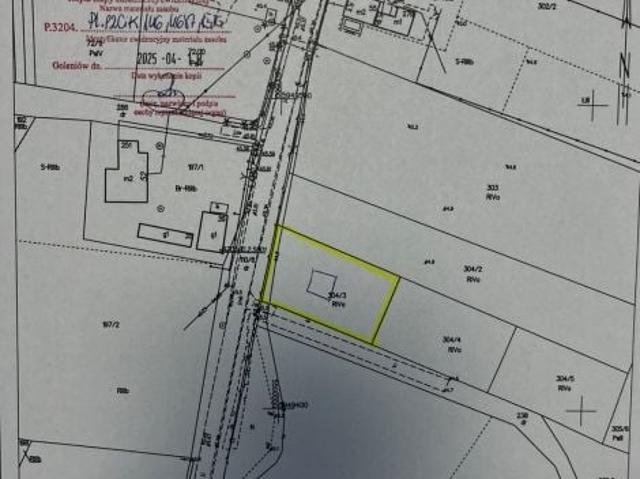 Działka 1 000 m², Strzelewo