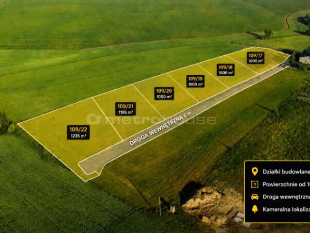 Działka 1 000 m², Zalesice Kolonia