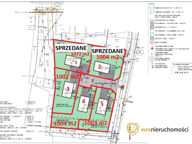 Działka 1 001 m², Sośnica