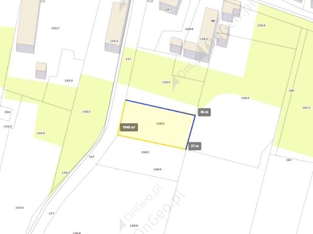 Działka 1 049 m², Sułków