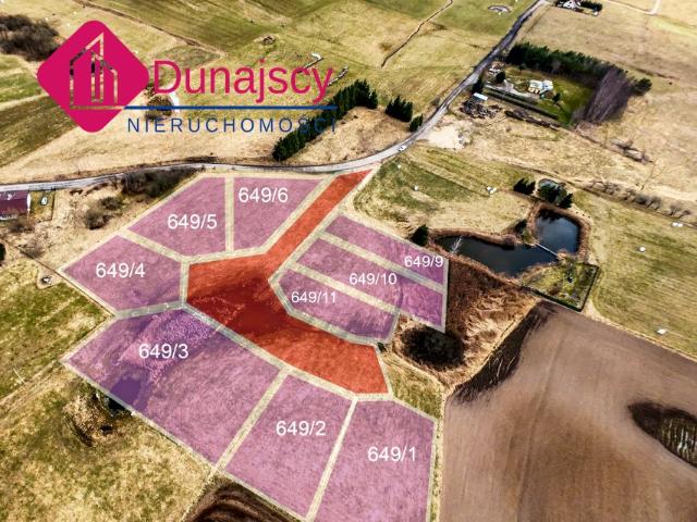 Działka 1 051 m², Purda