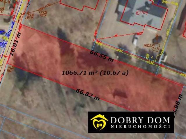 Działka 1 067 m², Księżyno