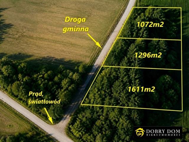 Działka 1 072 m², Skrybicze