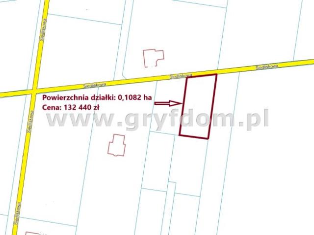 Działka 1 082 m², Borzyszewo