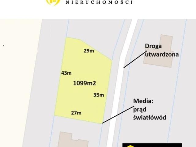 Działka 1 099 m², Henrykowo