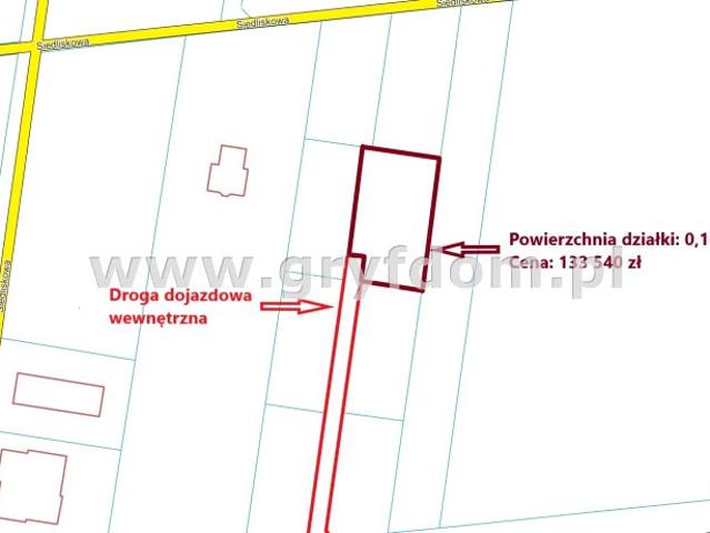 Działka 1 091 m², Borzyszewo