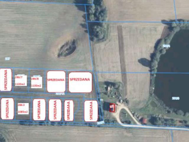 Działka 1 100 m², Nowa Wieś