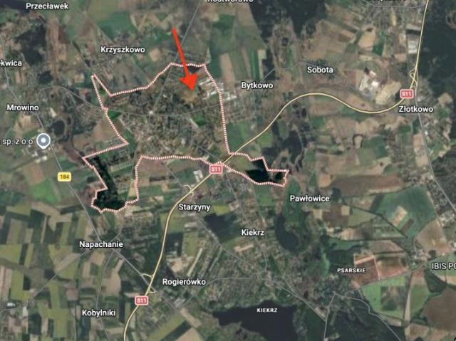 Działka 1 100 m², Rokietnica