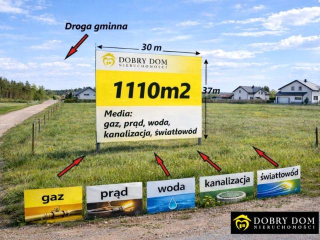 Działka 1 110 m², Dobrzyniewo Duże
