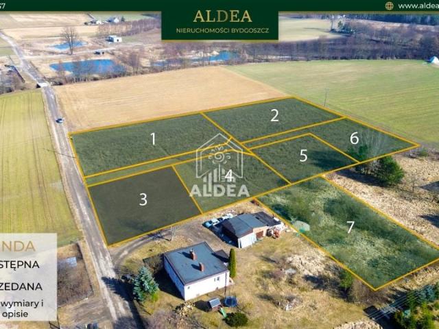 Działka 1 133 m², Zławieś Mała