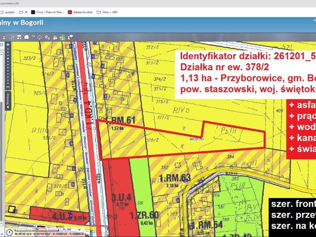 Działka 1,13ha z zabudową zagrodową i mediami