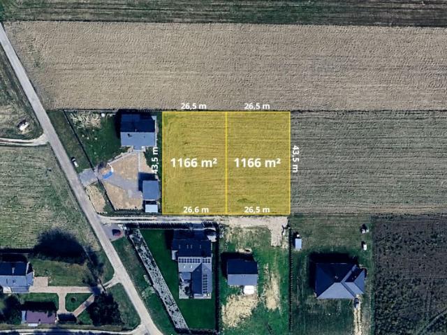 Działka 1 166 m², Piotrowice