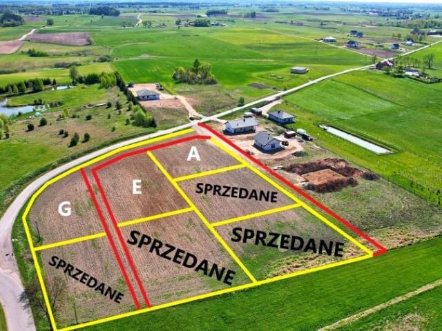 Działka 1 175 m², Krupin