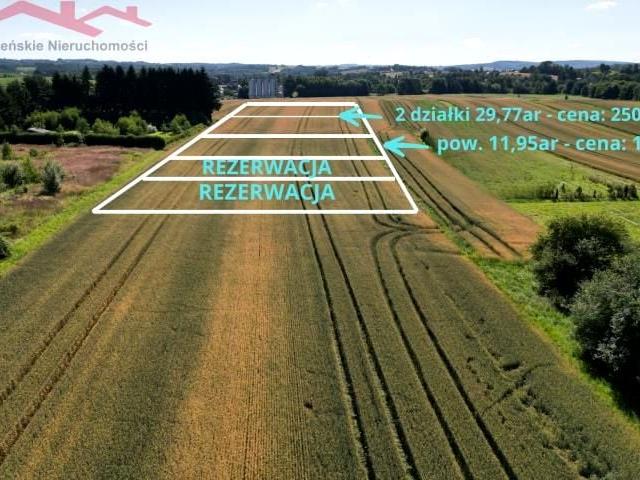 Działka 2 977 m², Korczyna
