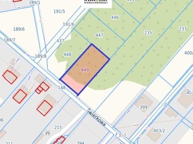 Działka 1 218 m², Nowa Pogorzel