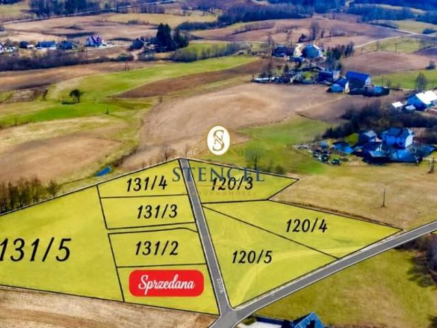 Działka 1 260 m², Szklana