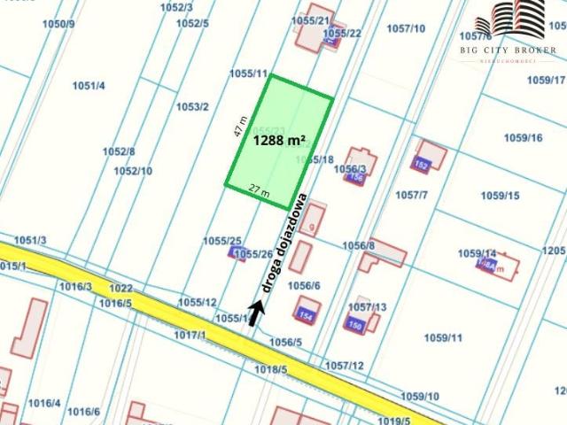 Działka 1 288 m², Strzeszkowice Duże