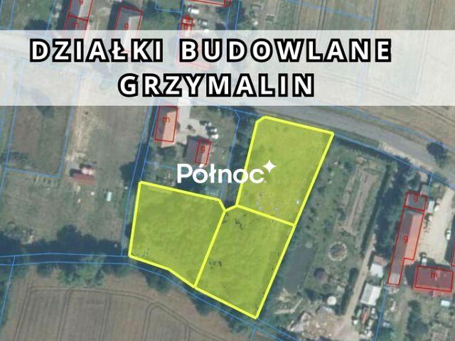 Działka 1 300 m², Grzymalin