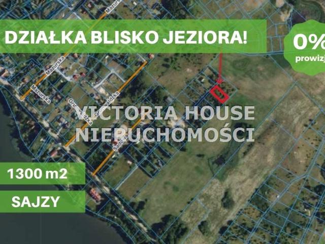 Działka 1 300 m², Sajzy
