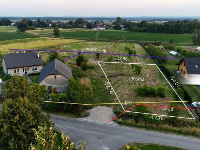 Działka 1 300 m², Wola Batorska
