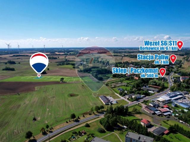 Działka 1 325 m², Będzino