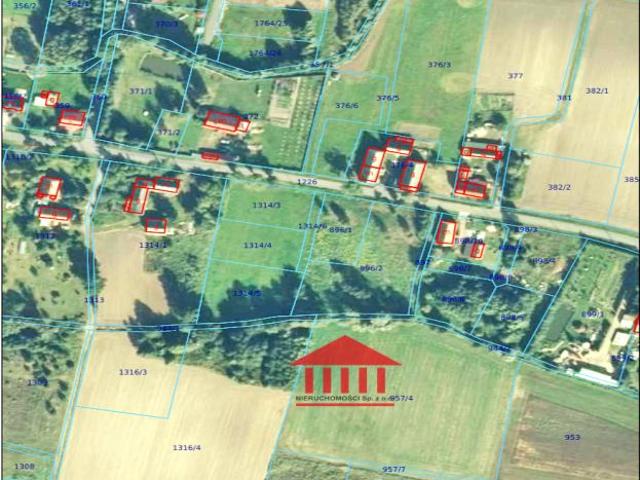 Działka 1 345 m², Grzymalin