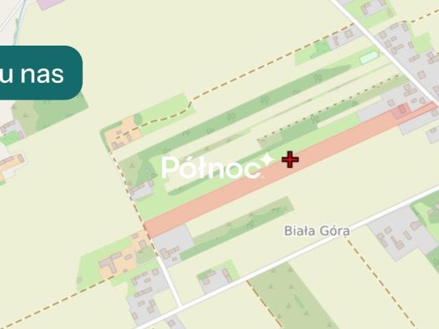 Działka 1,7 ha z murowaną stodołą, dostęp z dwóch stron