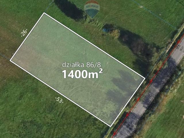 Działka 1 400 m², Ładne