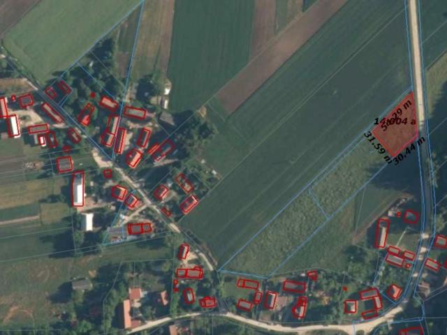 Działka 1 416 m², Zawarża