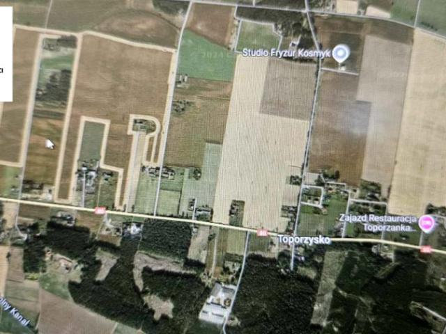Działka 1 412 m², Toporzysko