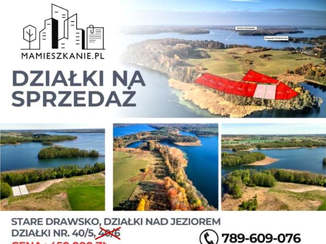Działka 1 500 m², Stare Drawsko
