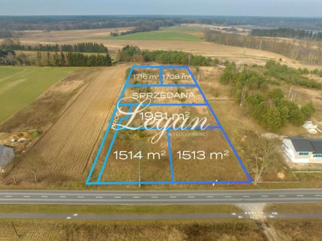 Działka 1 514 m², Santocko