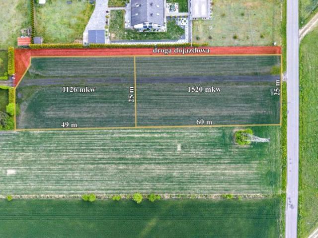 Działka 1 520 m², Kłobuck