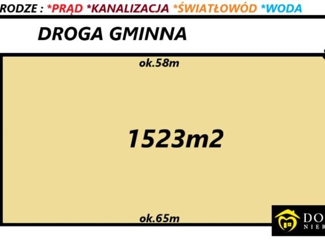 Działka 1 523 m², Ogrodniczki