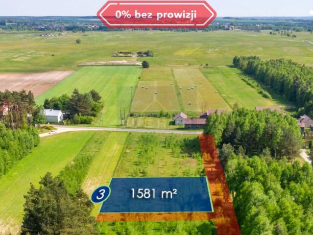Działka 1 581 m², Dąbrowa Zielona
