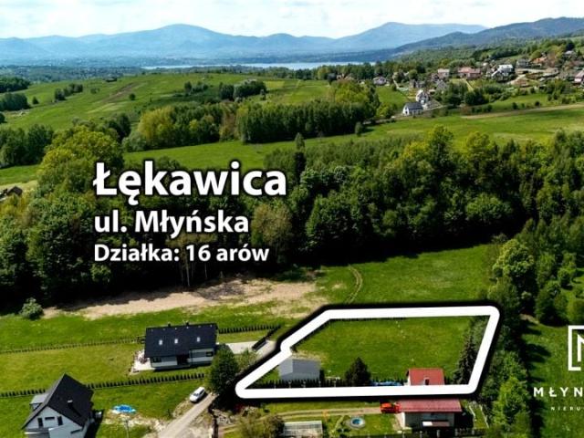 Działka 1 599 m², Łękawica