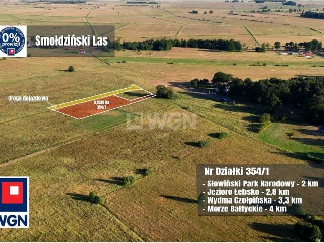 Działka 1 599 m², Smołdziński Las