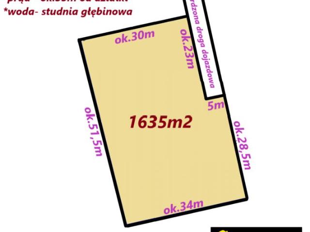Działka 1 635 m², Solniczki